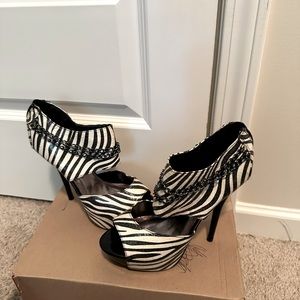 Sexy Zebra Print Heels